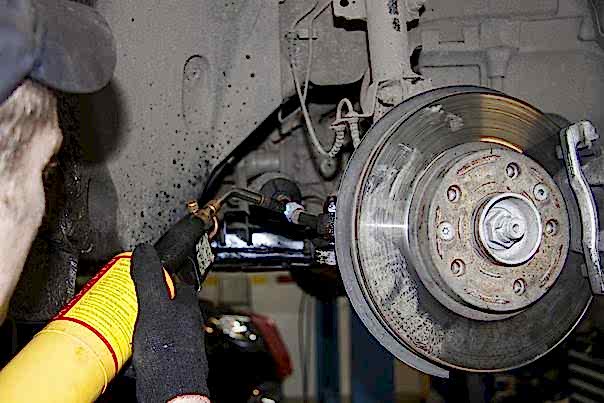 В процессе ремонта рейки